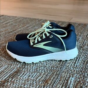 Brooks Dark Blue and Light green Athletic Shoes